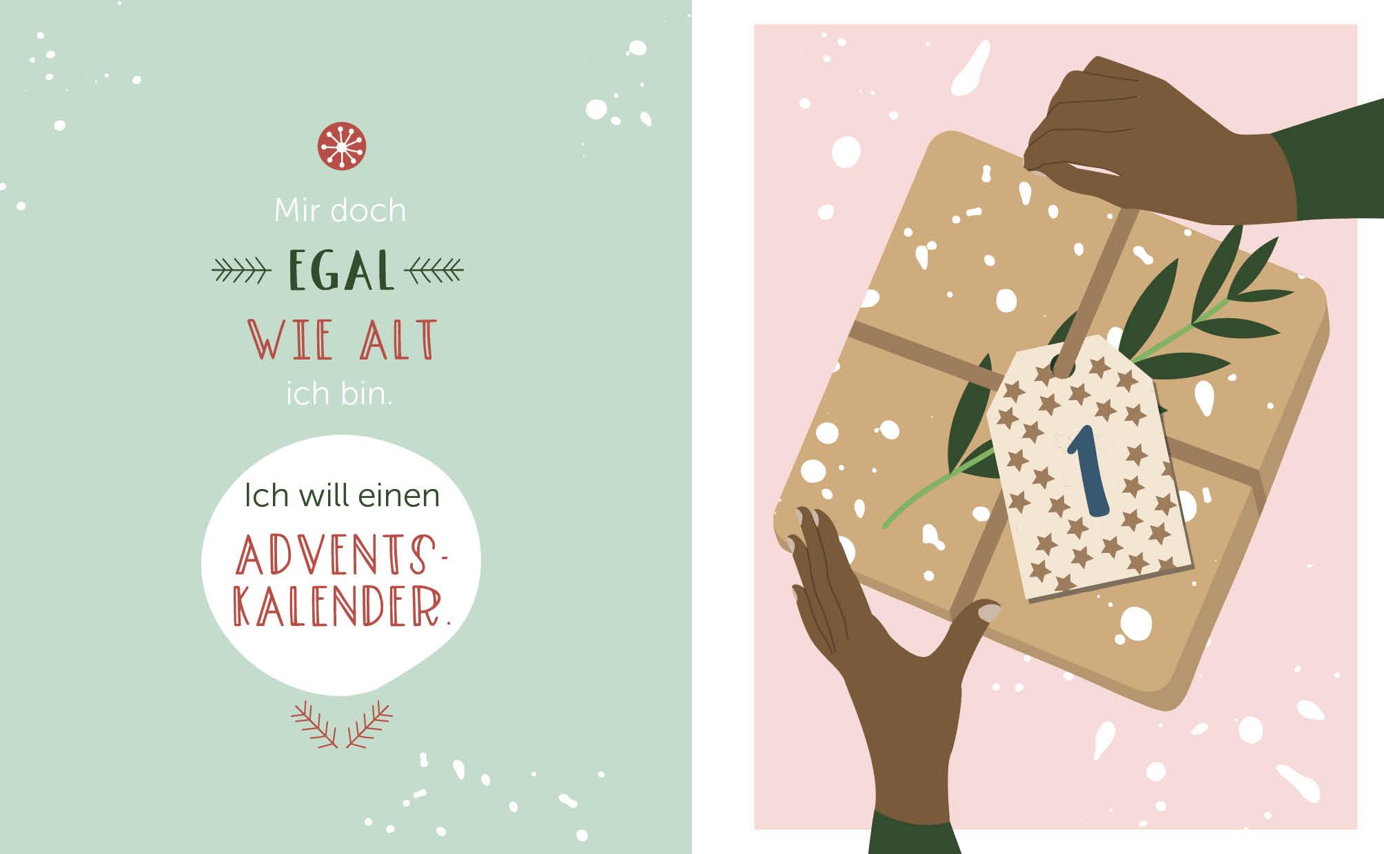 Beispielinhalt (Bild) Mein Adventskalender-Buch: DIY Christmas