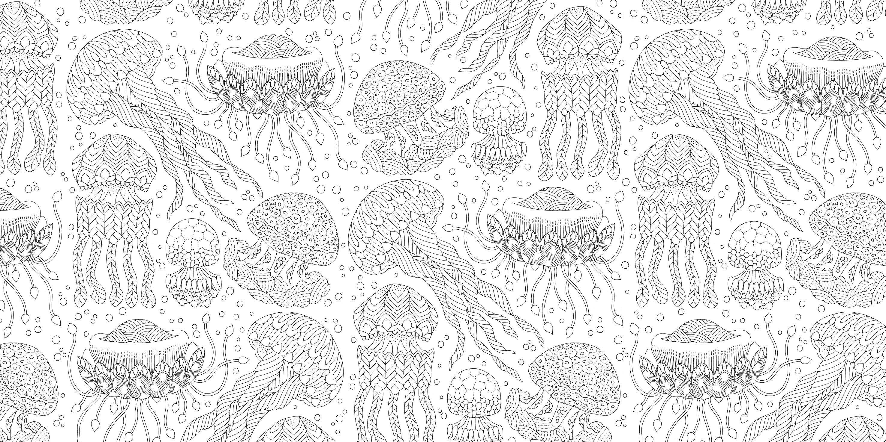 Beispielinhalt (Bild) Millie Marotta's Geheimnis des Meeres - Die schönsten Ausmal-Abenteuer