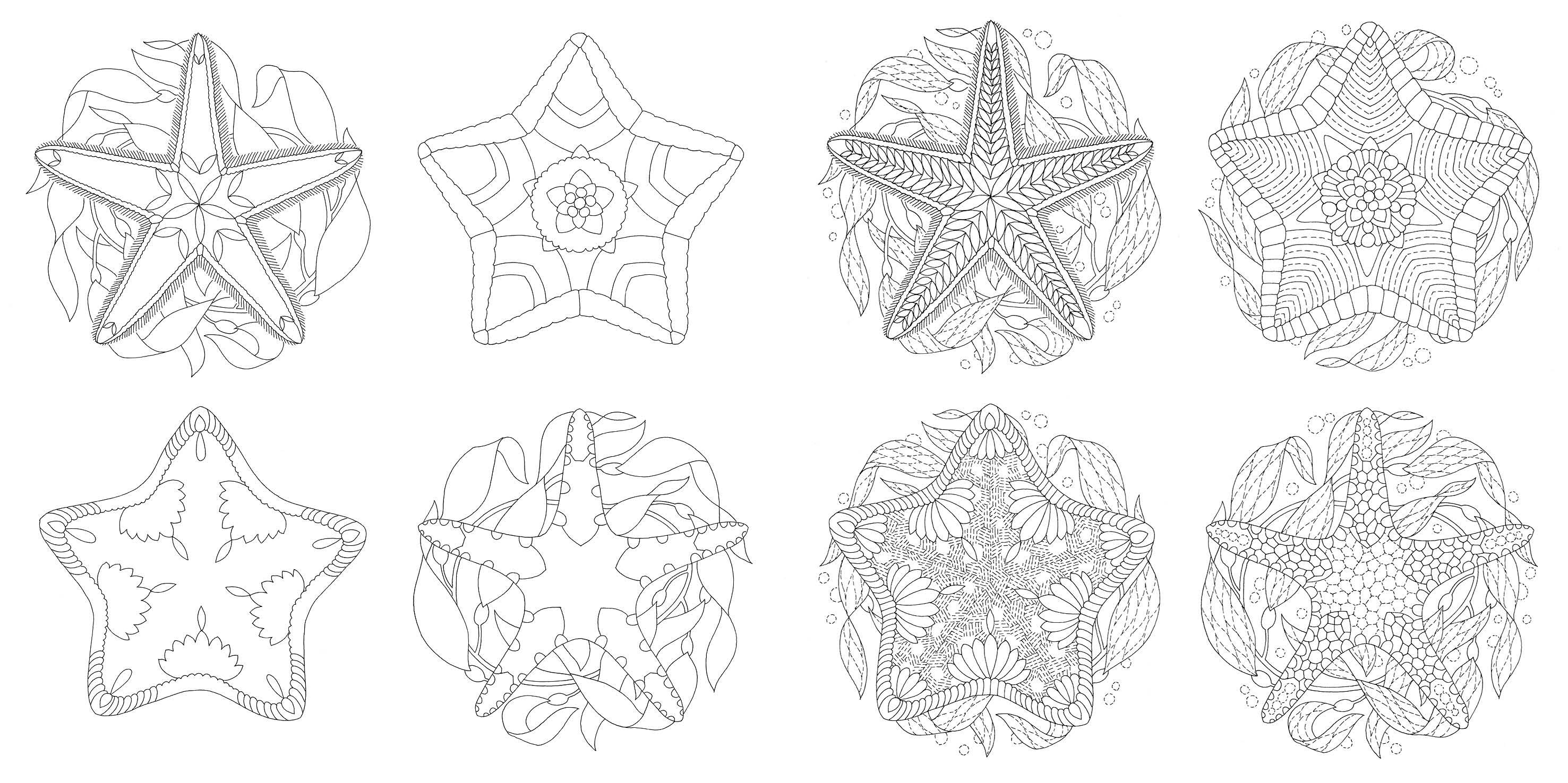 Beispielinhalt (Bild) Millie Marotta's Geheimnis des Meeres - Die schönsten Ausmal-Abenteuer