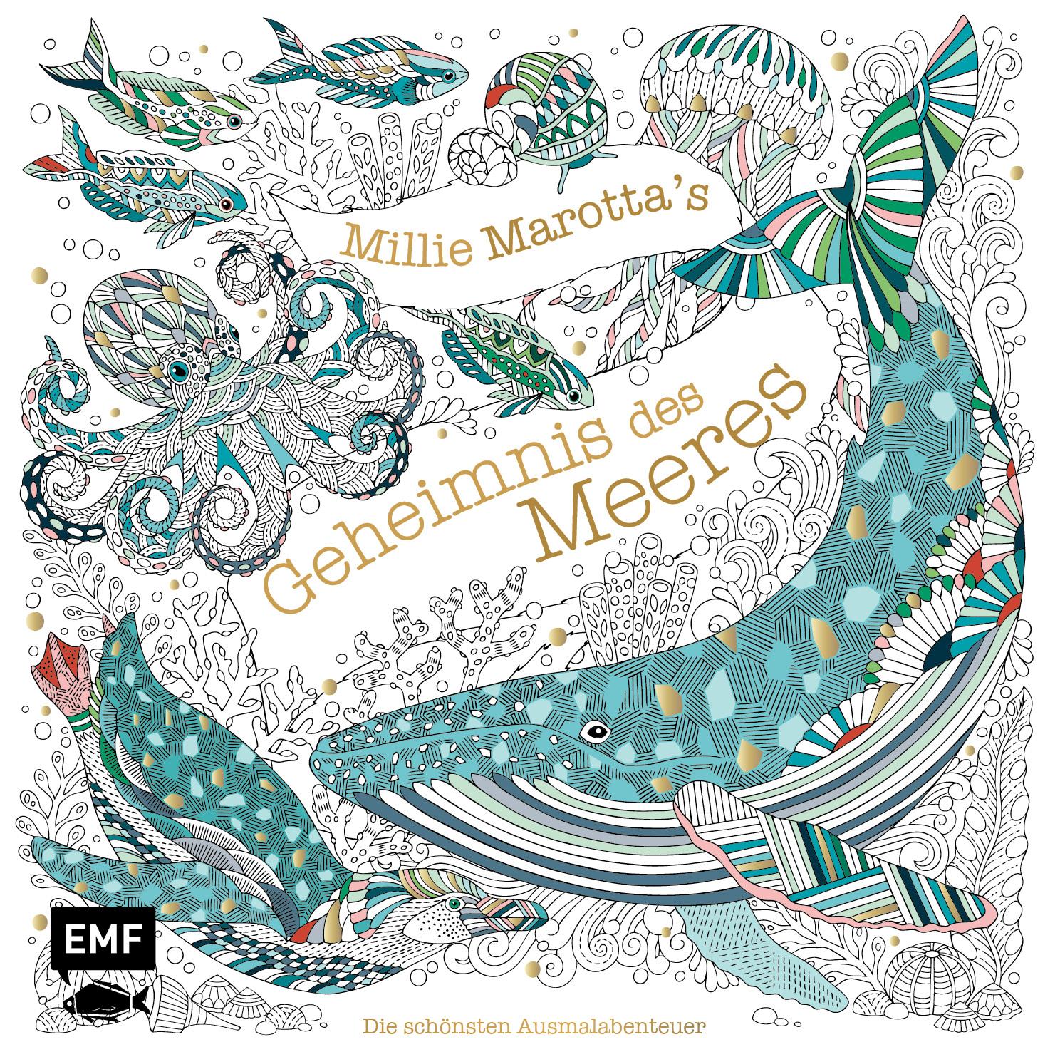 Vorderes Coverbild Millie Marotta's Geheimnis des Meeres - Die schönsten Ausmal-Abenteuer
