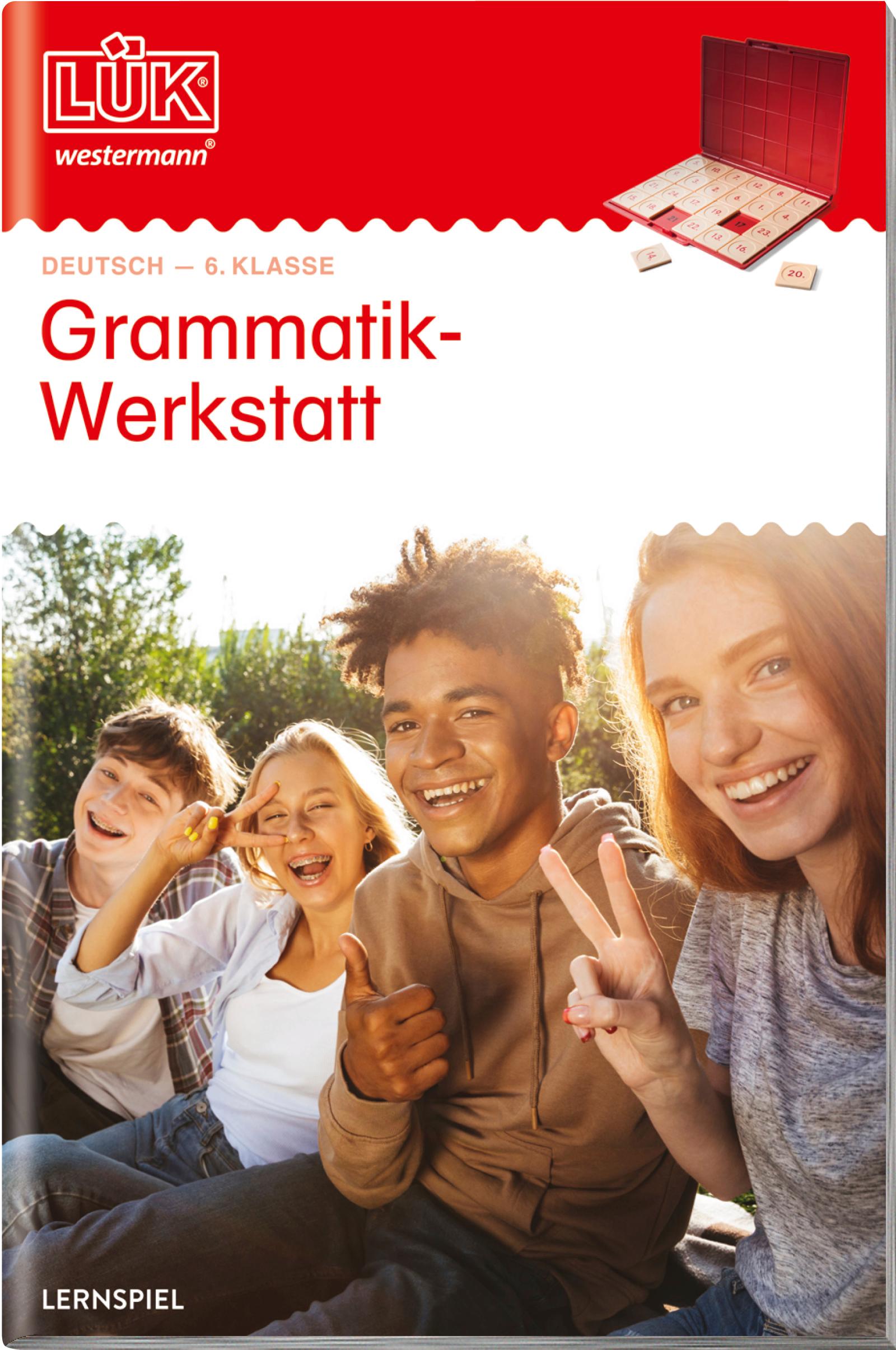 Vorderes Coverbild LÜK. Grammatikwerkstatt 6. Klasse