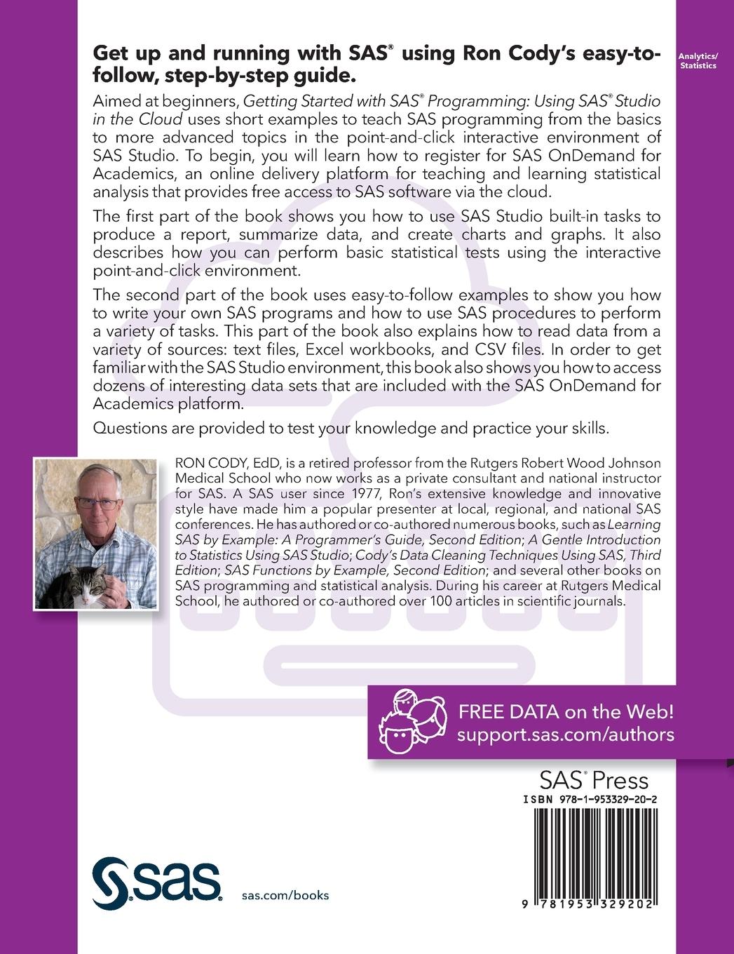 Rückseitencover Getting Started with SAS Programming