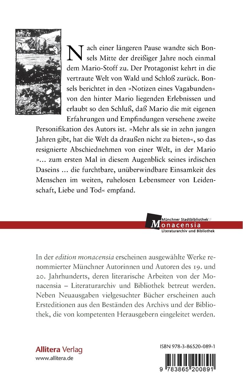 Rückseitencover Mario, ein Leben im Walde