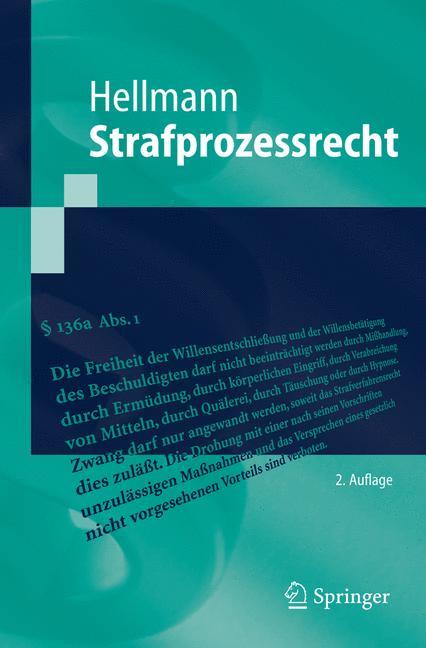 Vorderes Coverbild Strafprozessrecht