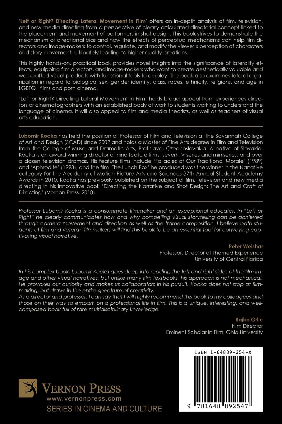 Rückseitencover Left or Right? Directing Lateral Movement in Film [B&W]