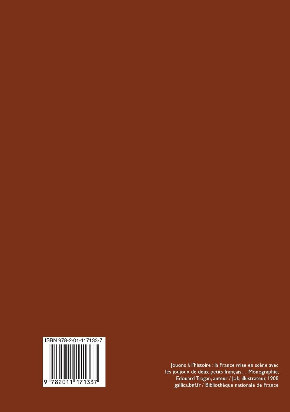 Rückseitencover Carnet Ligné Jouons À l'Histoire La France Alésia