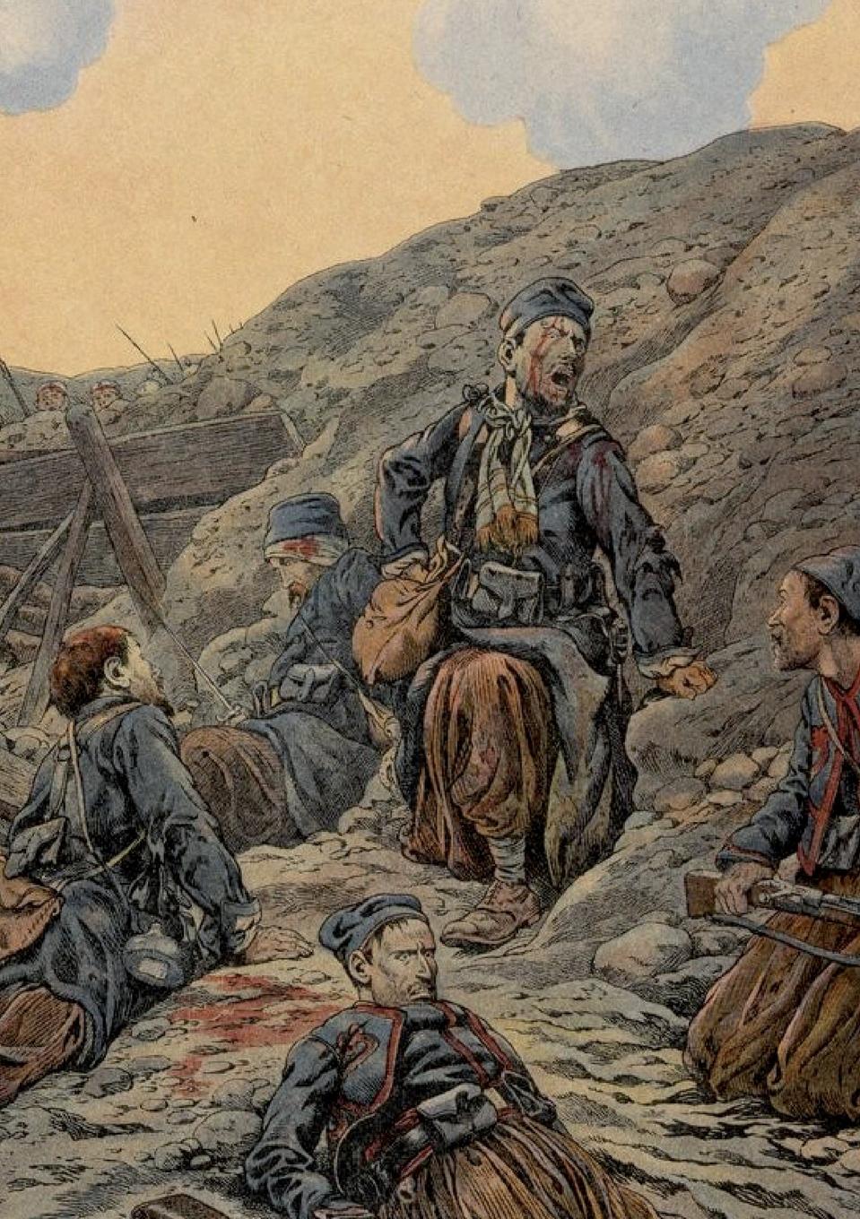 Vorderes Coverbild Carnet Ligné Soldats Dans Les Tranchées