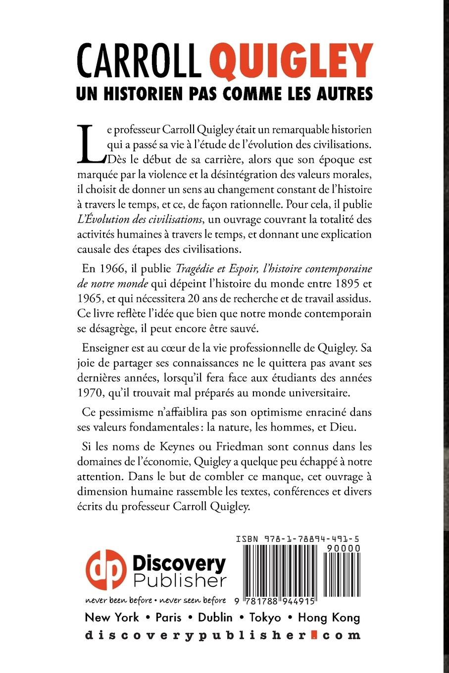 Rückseitencover Carroll Quigley, un historien pas comme les autres