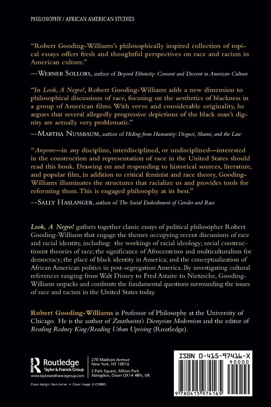 Rückseitencover Look, a Negro!