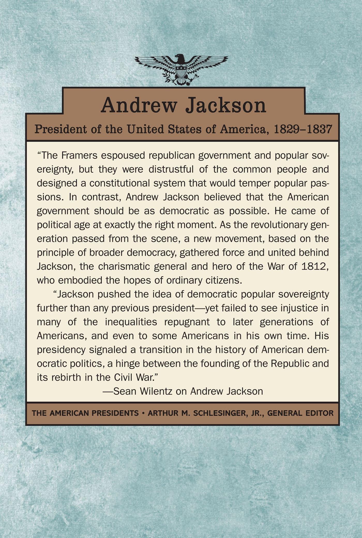 Rückseitencover Andrew Jackson