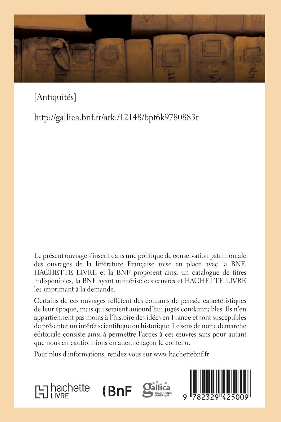 Rückseitencover Antiquités