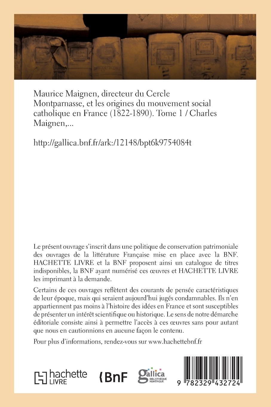 Rückseitencover Maurice Maignen, Directeur Du Cercle Montparnasse