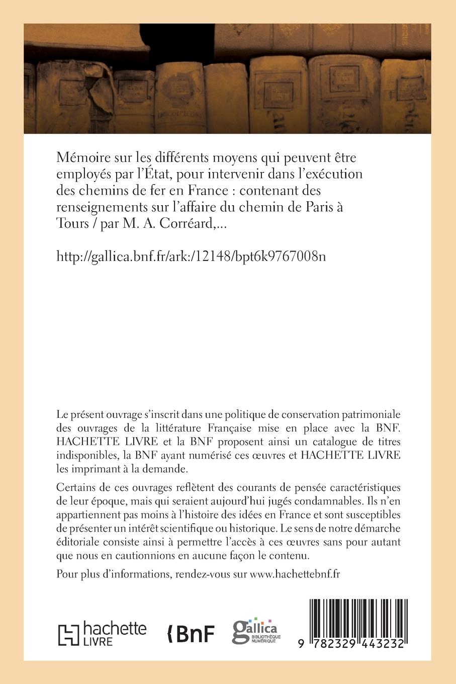 Rückseitencover Mémoire Sur Les Différents Moyens Qui Peuvent Être Employés Par l'État, Pour Intervenir