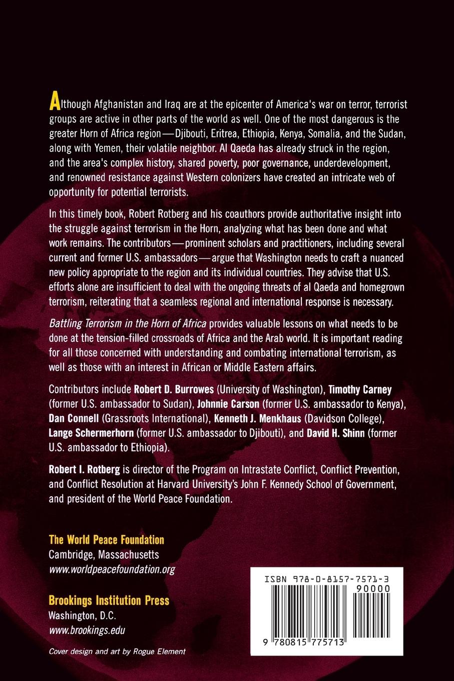 Rückseitencover Battling Terrorism in the Horn of Africa