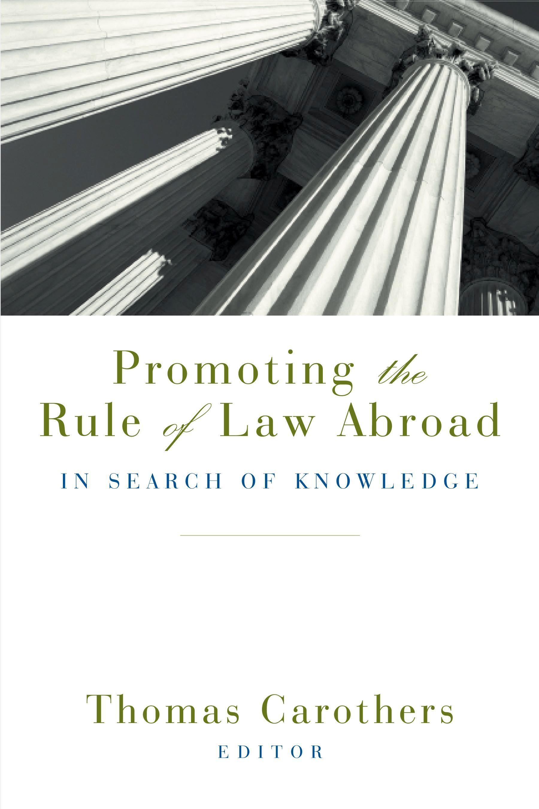 Vorderes Coverbild Promoting the Rule of Law Abroad