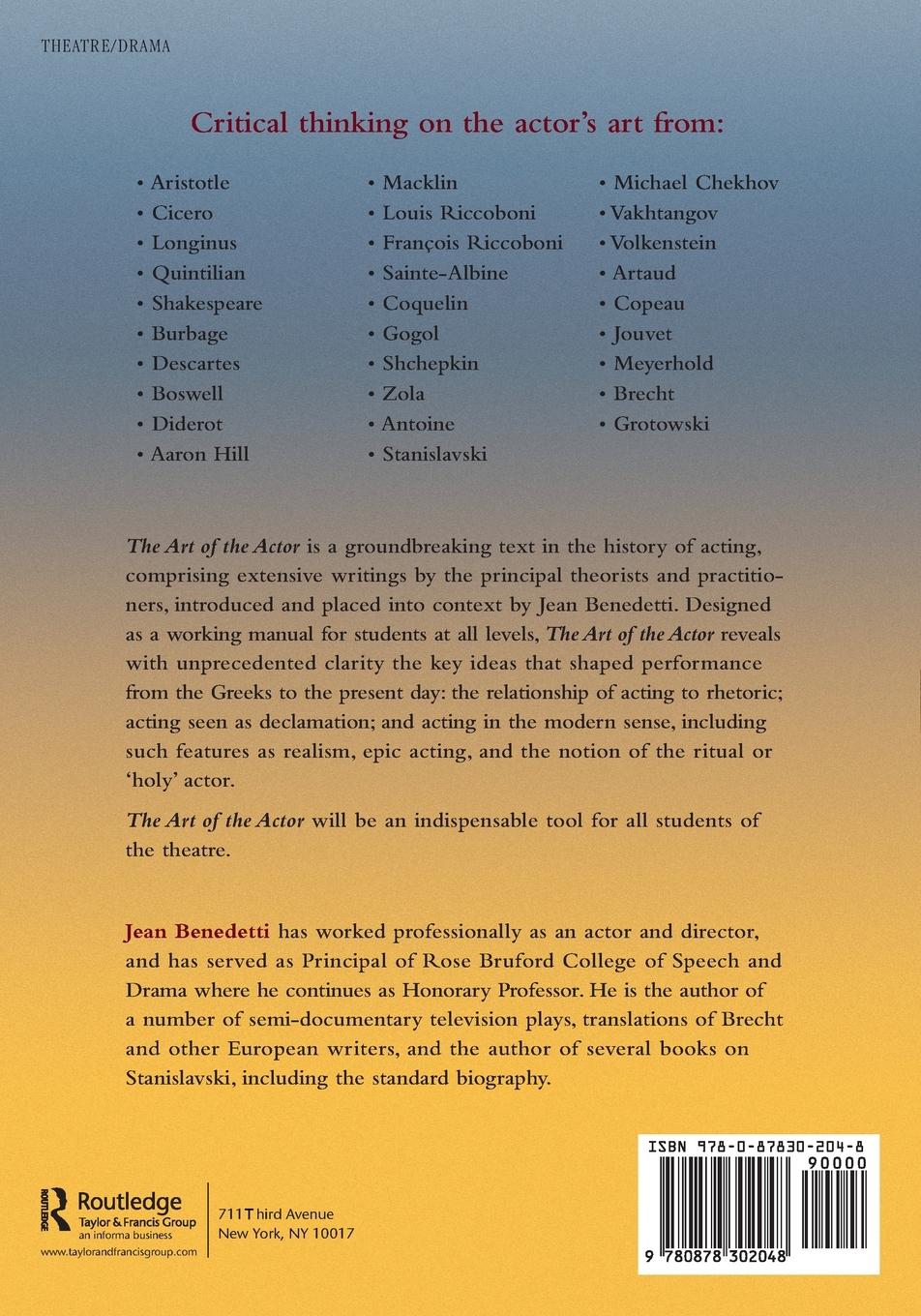 Rückseitencover The Art of the Actor