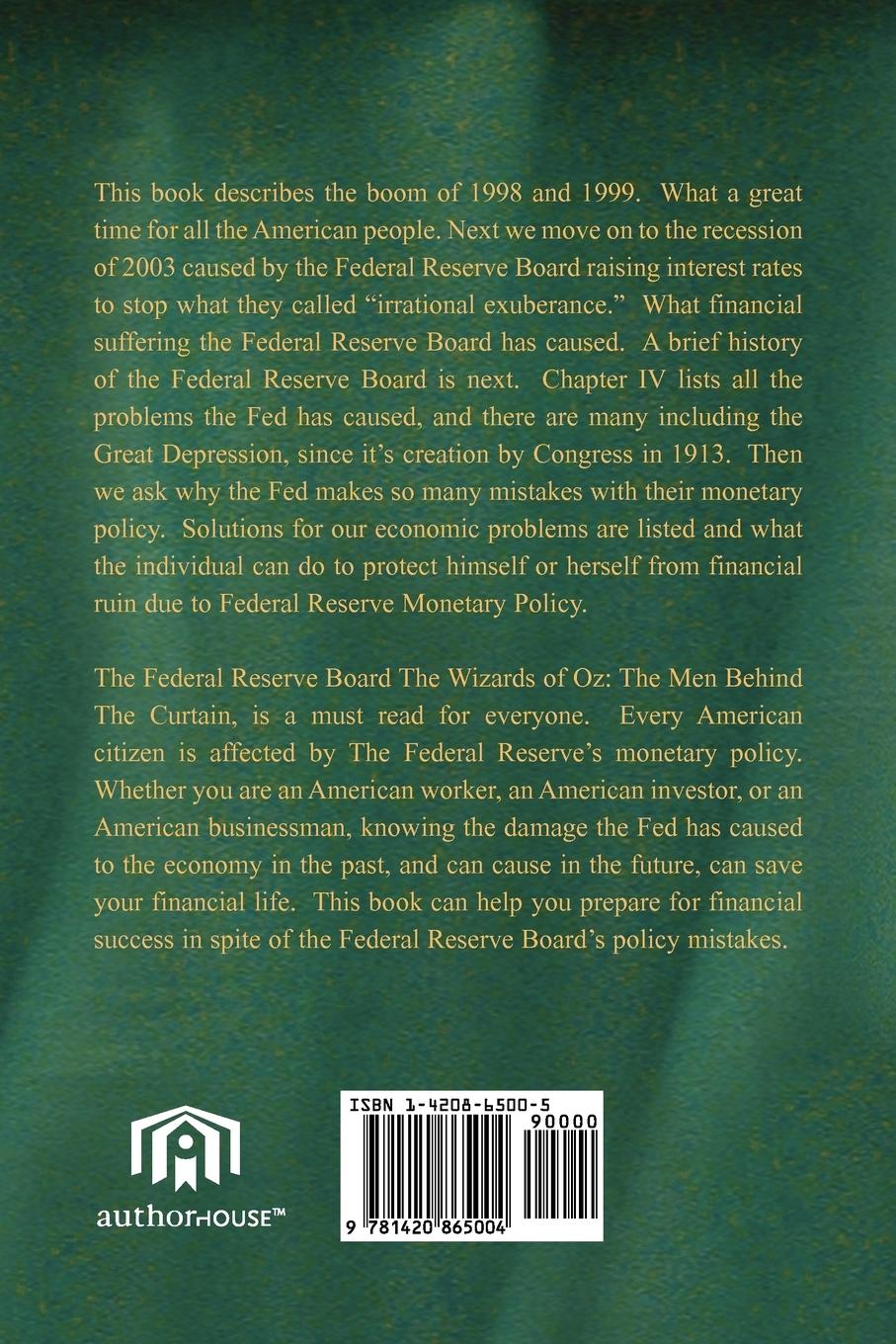 Rückseitencover The Federal Reserve Board