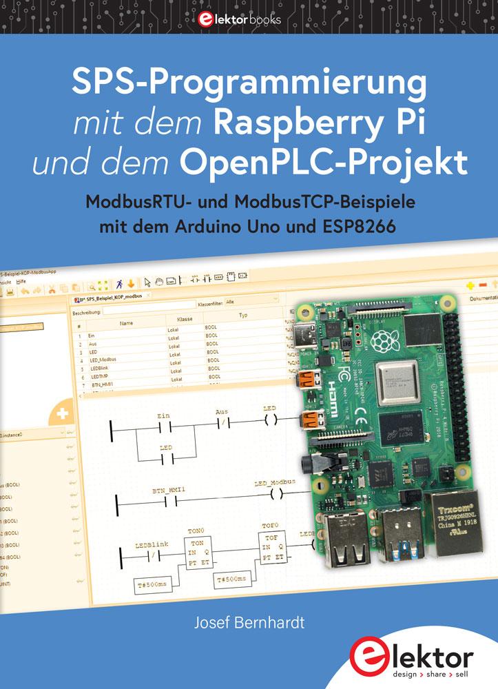 Vorderes Coverbild SPS-Programmierung mit dem Raspberry Pi und dem OpenPLC-Projekt