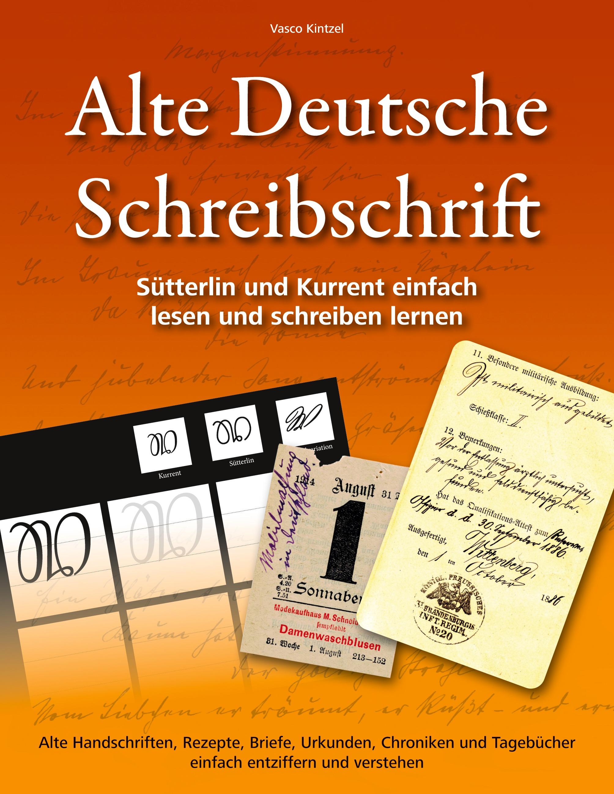 Vorderes Coverbild Alte Deutsche Schreibschrift - Sütterlin und Kurrent einfach lesen und schreiben lernen
