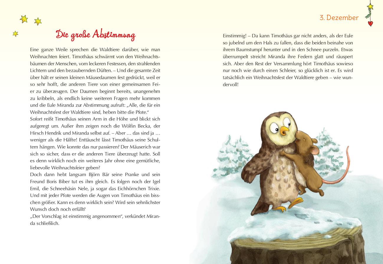 Beispielinhalt (Bild) Das Weihnachtsfest der Tiere