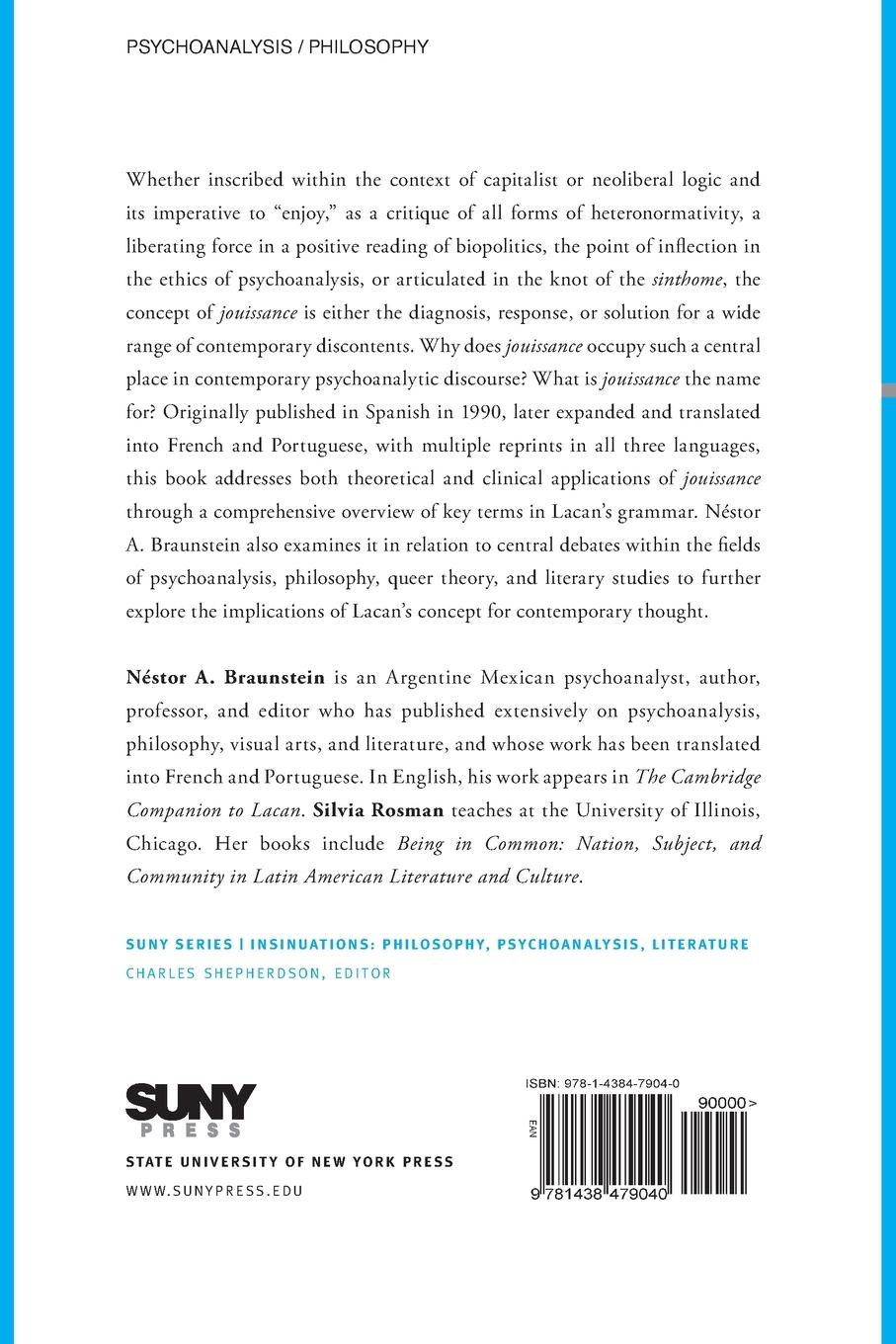 Rückseitencover Jouissance