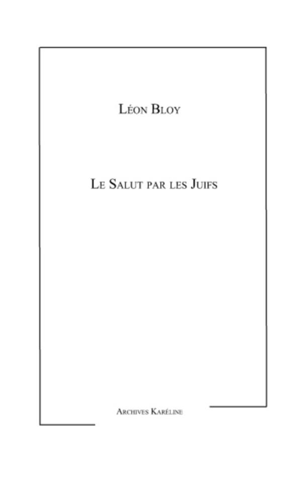 Vorderes Coverbild Le Salut par les Juifs