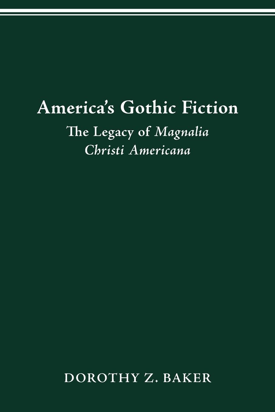 Vorderes Coverbild America's Gothic Fiction