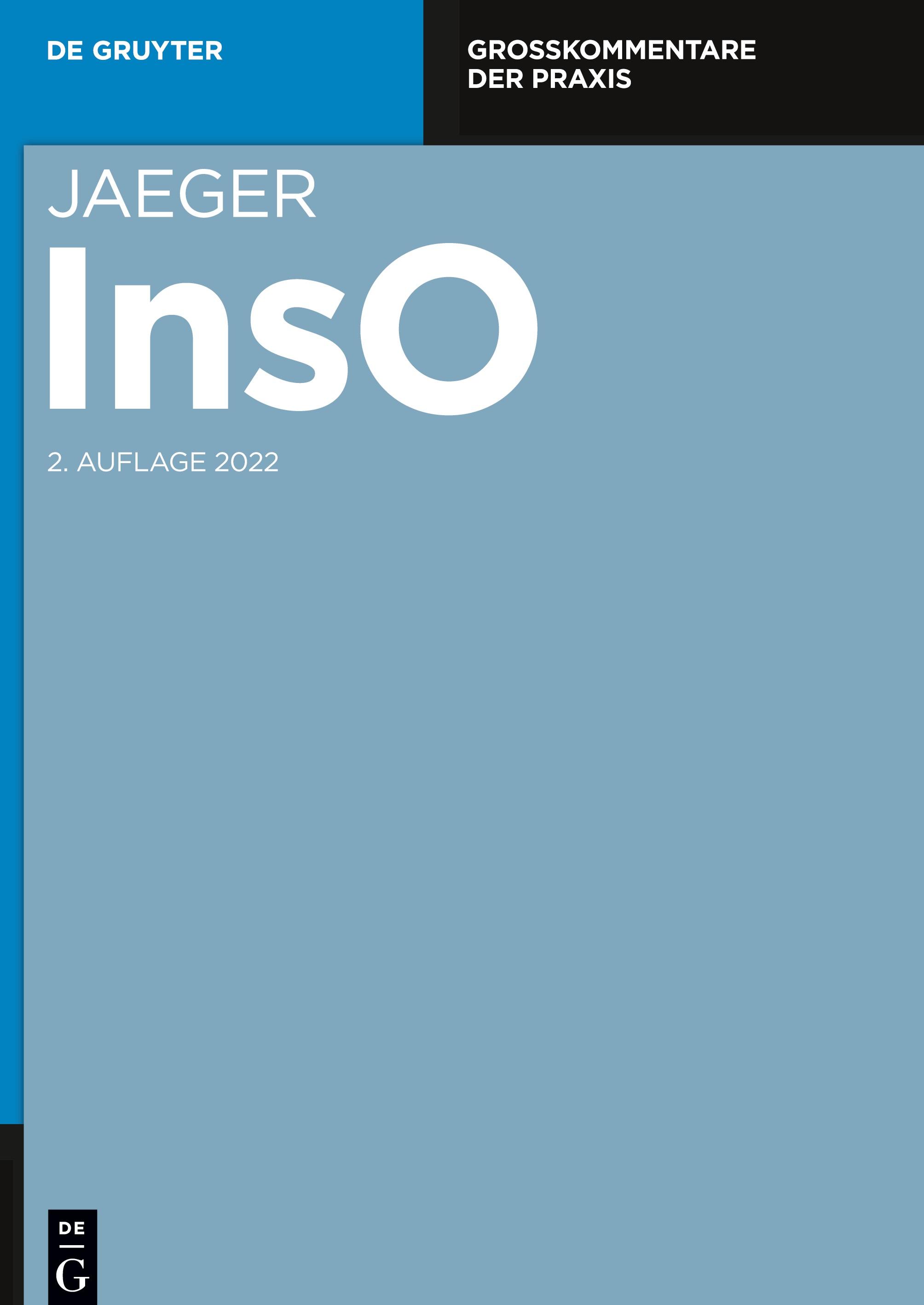 Vorderes Coverbild Insolvenzordnung, §§ 103-128