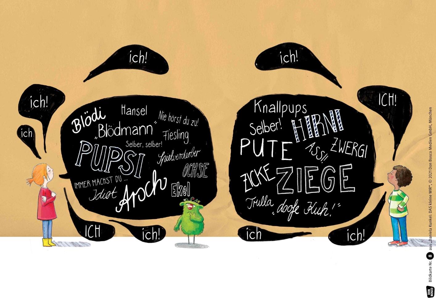 Beispielinhalt (Bild) Das kleine Wir. Kamishibai Bildkartenset