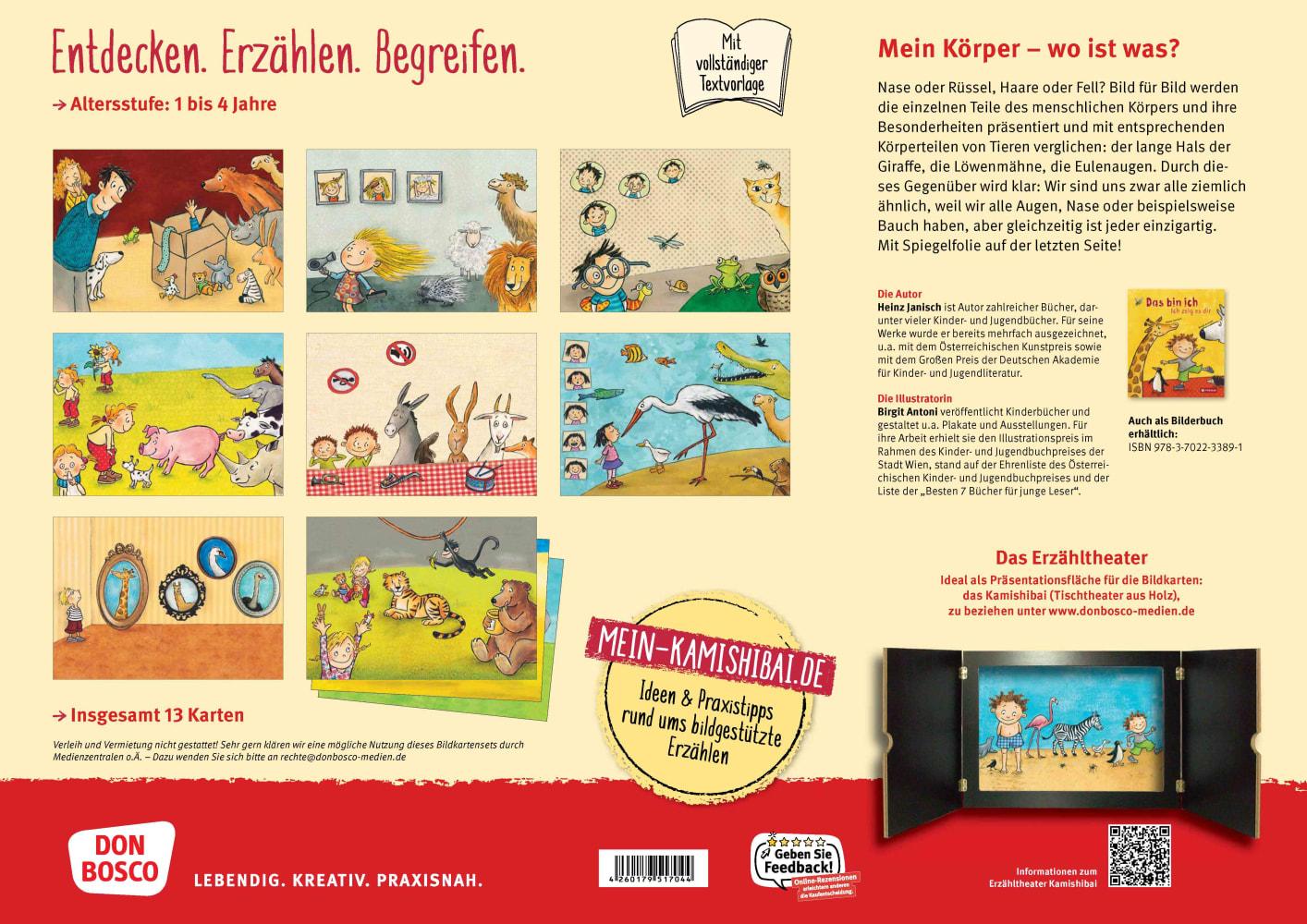 Beispielinhalt (Bild) Das bin ich. Ich zeig es dir. Kamishibai Bildkartenset