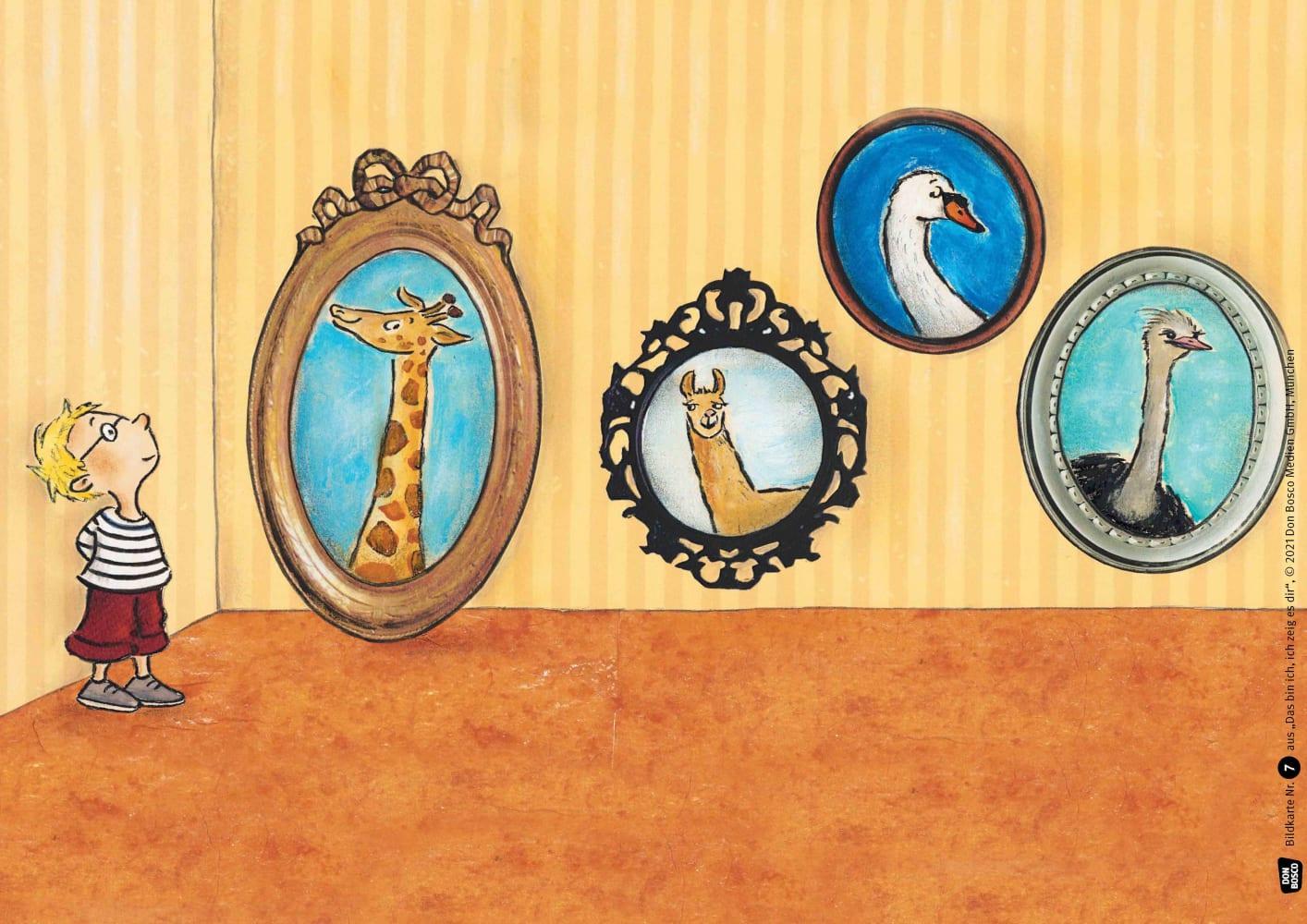 Beispielinhalt (Bild) Das bin ich. Ich zeig es dir. Kamishibai Bildkartenset