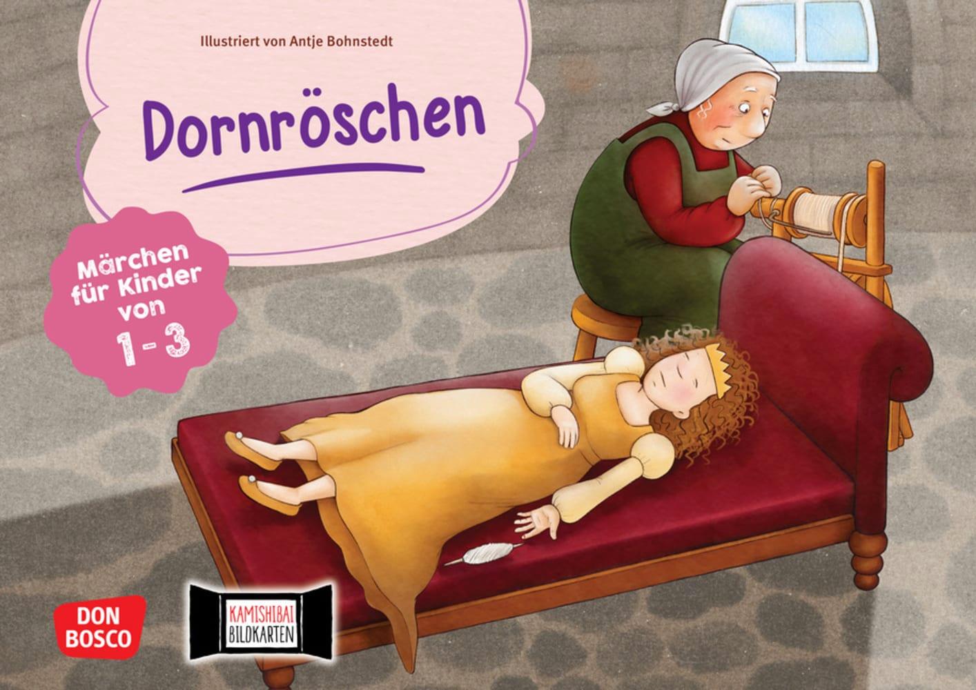 Vorderes Coverbild Dornröschen. Kamishibai Bildkartenset