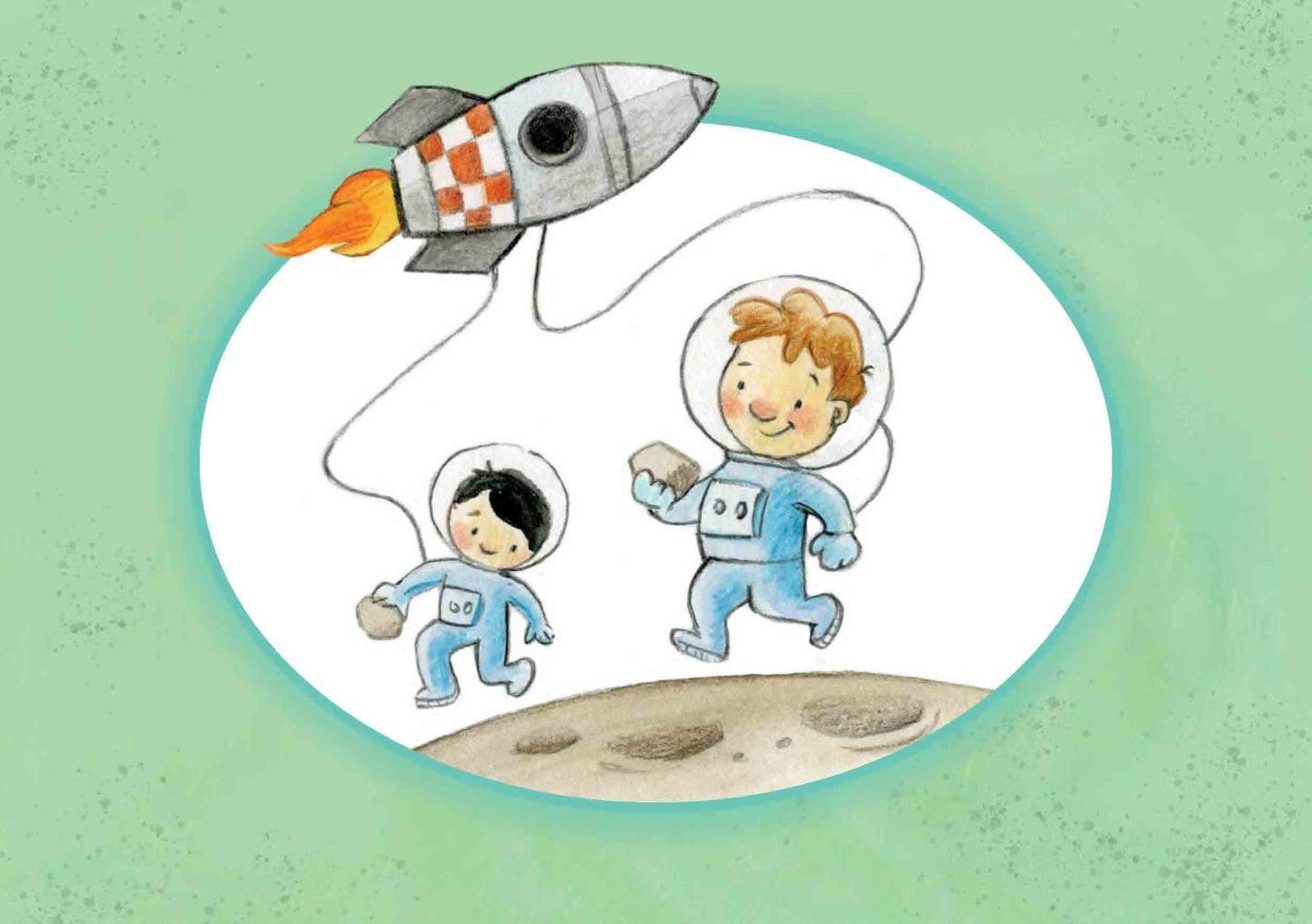 Beispielinhalt (Bild) Sieben Riesen niesen, weil Nieselwinde bliesen