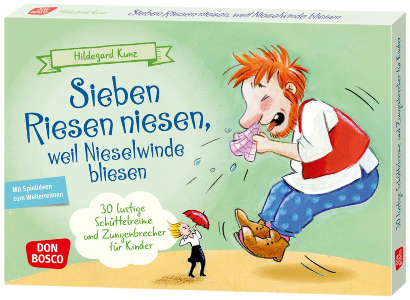 Vorderes Coverbild Sieben Riesen niesen, weil Nieselwinde bliesen