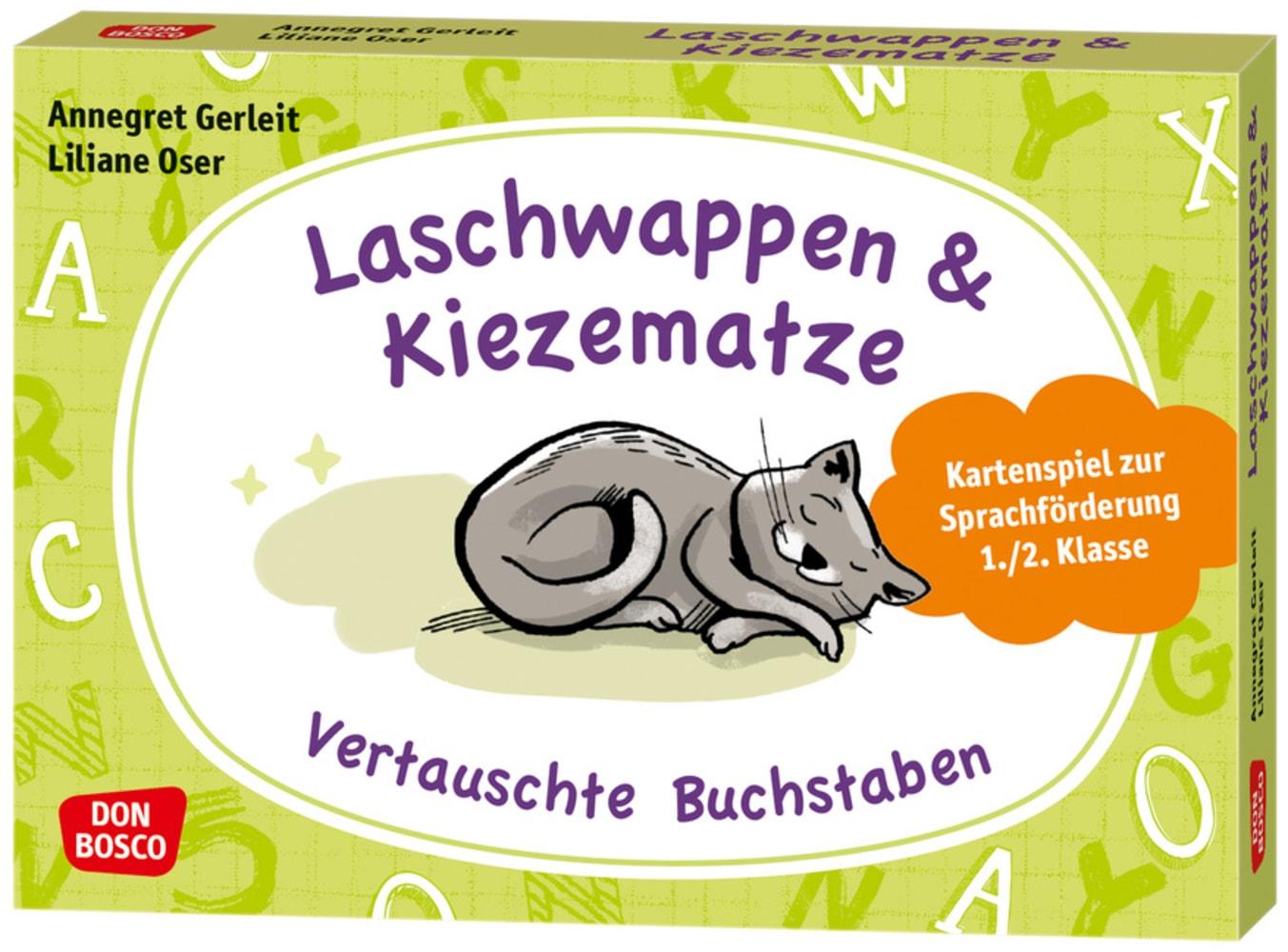 Vorderes Coverbild Laschwappen und Kiezematze. Vertauschte Buchstaben
