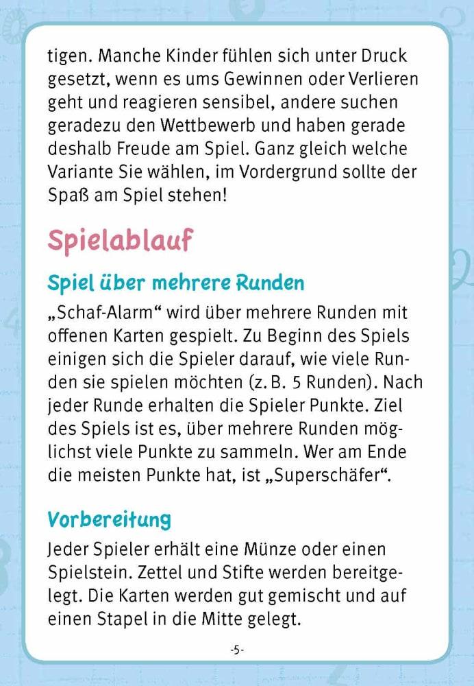 Beispielinhalt (Bild) Schafalarm. Ein Denk- und Zahlenspiel