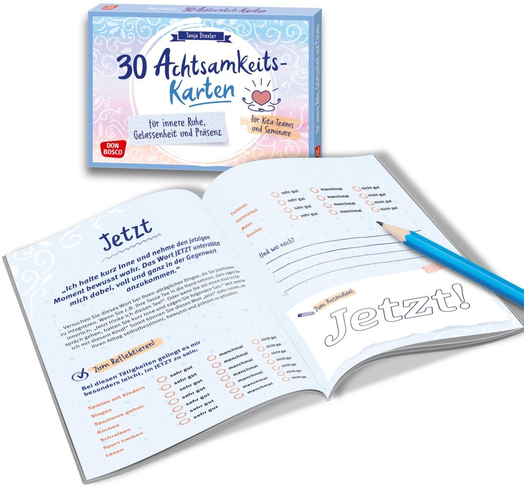 Beispielinhalt (Bild) 30 Achtsamkeitskarten für innere Ruhe, Gelassenheit und Präsenz