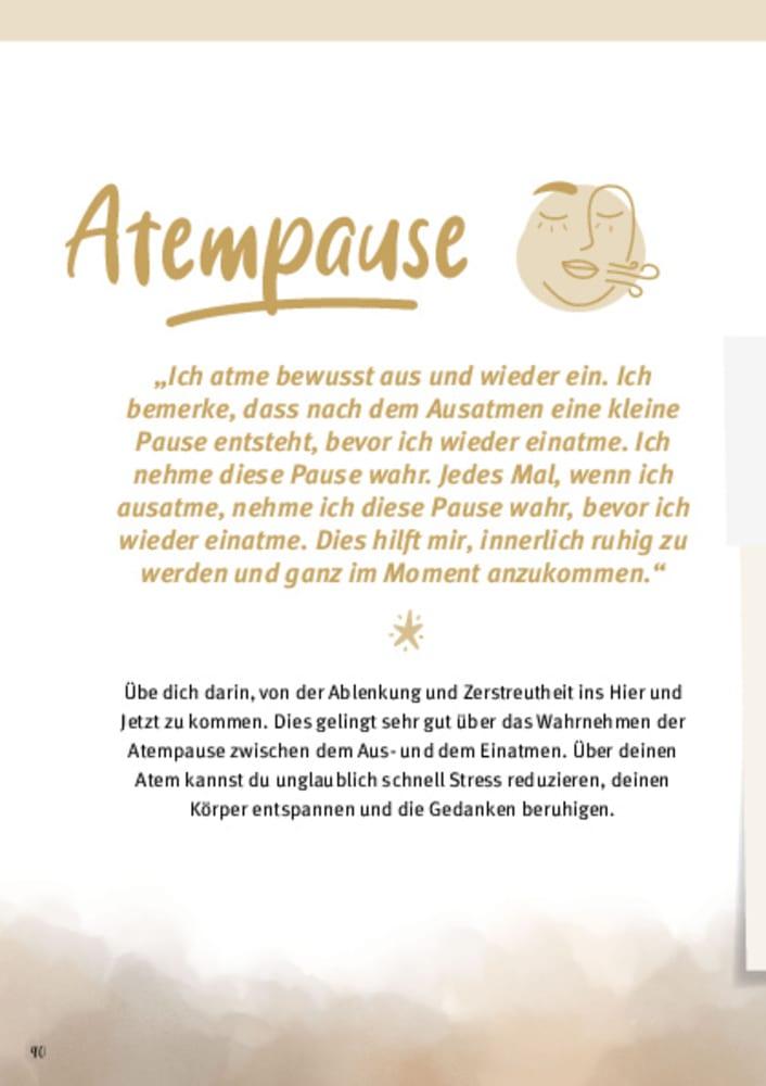 Beispielinhalt (Bild) Mein Achtsamkeitsjournal