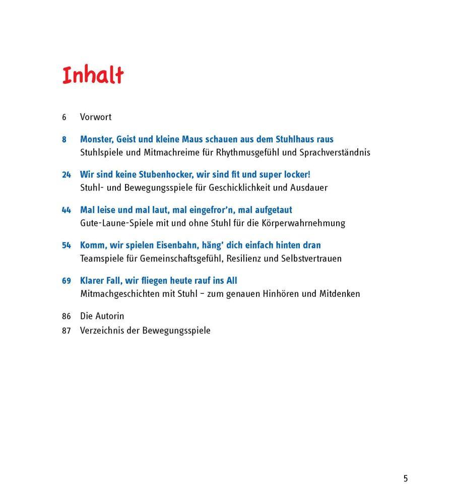 Beispielinhalt (Bild) Rauf auf die Stühle!