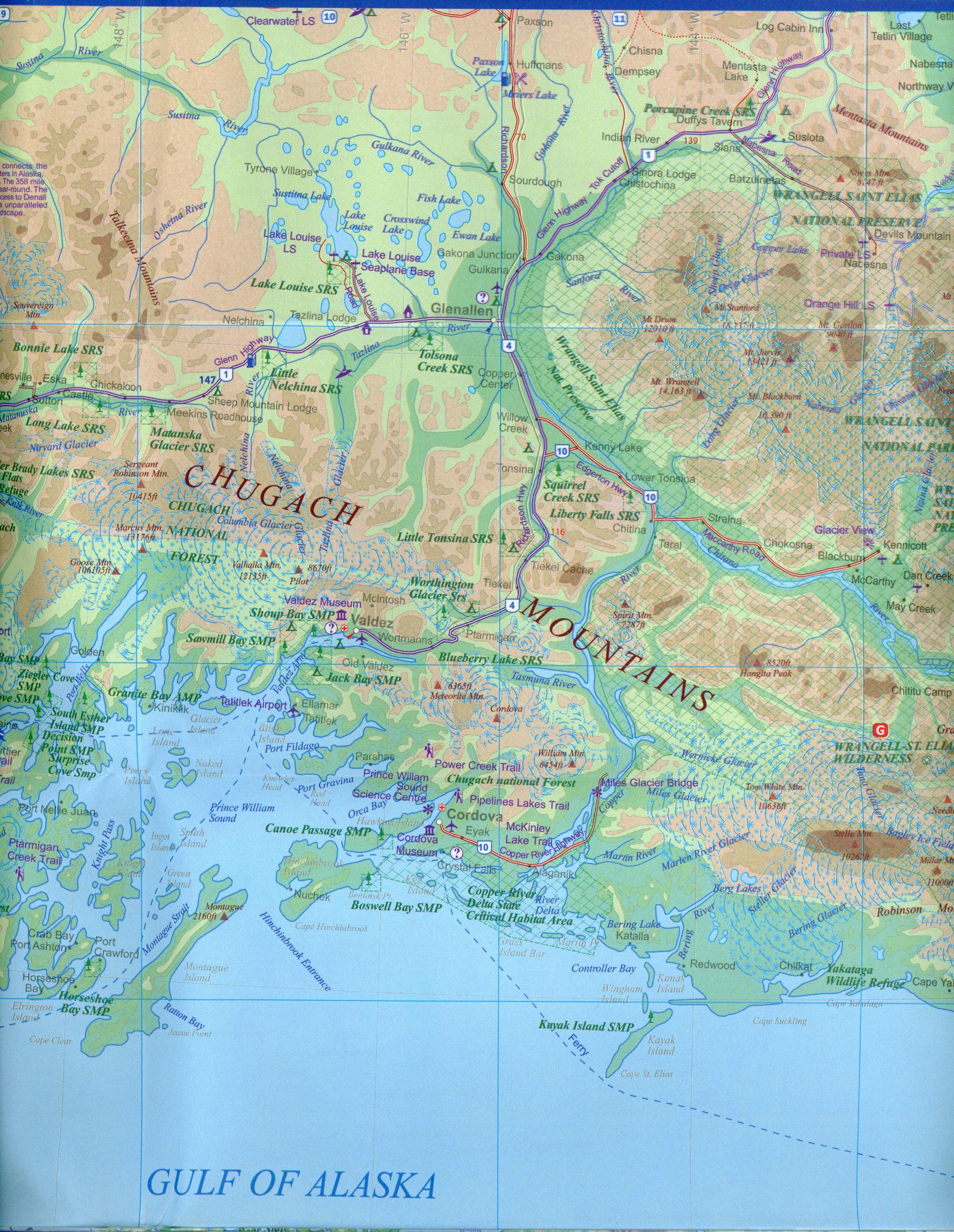 Beispielinhalt (Bild) Alaska 1:1 500 000