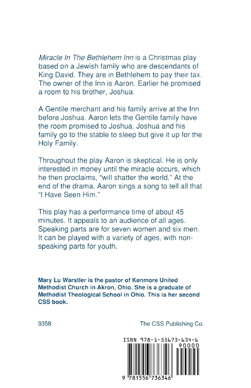 Rückseitencover Miracle In The Bethlehem Inn