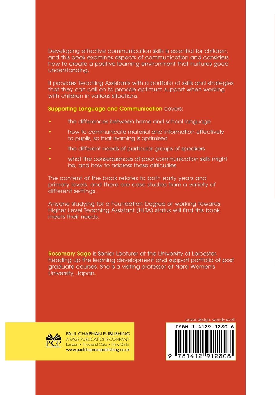 Rückseitencover Supporting Language and Communication