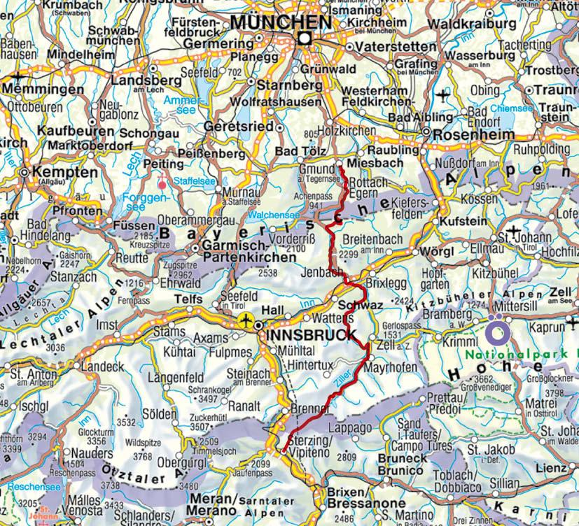 Beispielinhalt (Bild) Alpenüberquerung Tegernsee - Sterzing