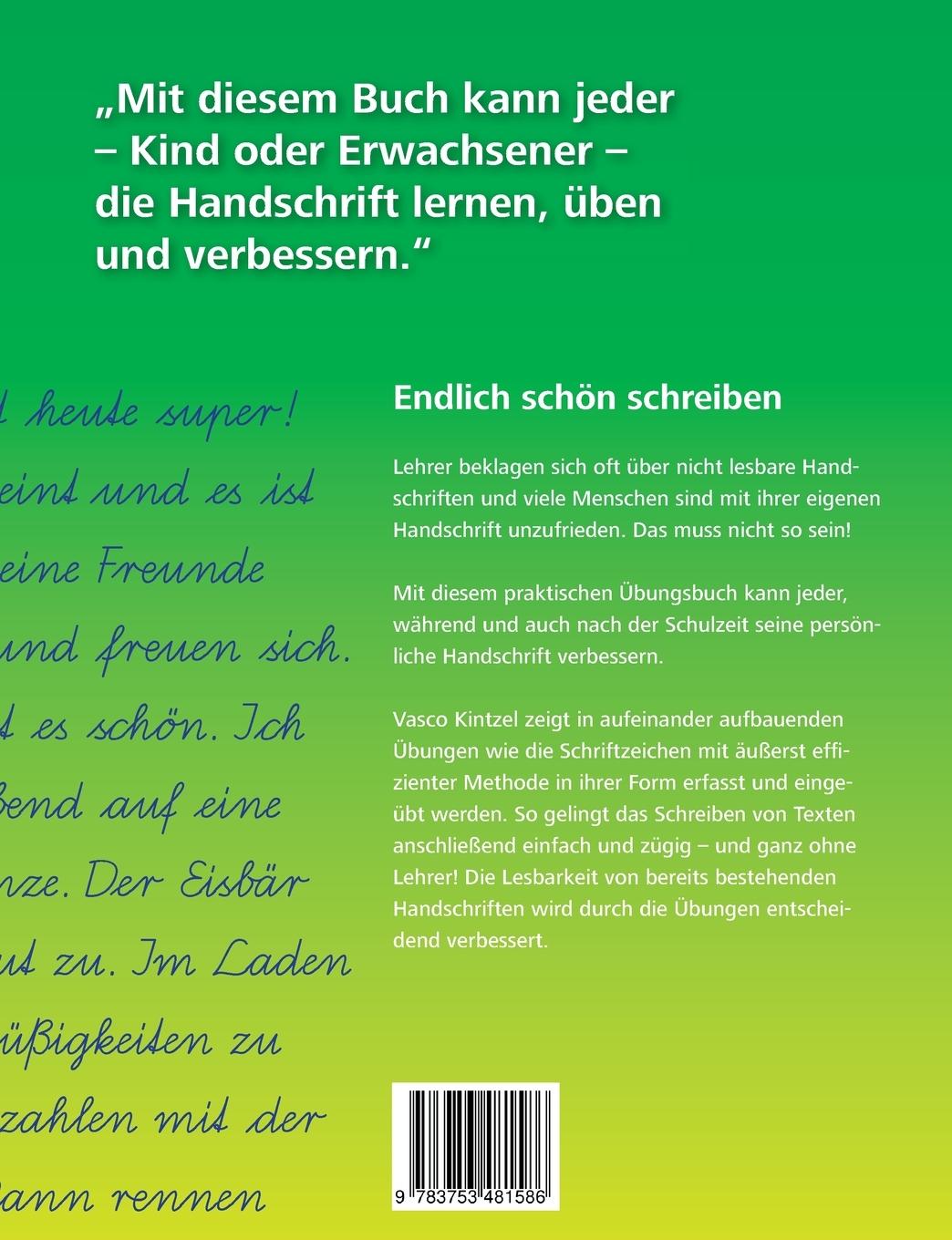 Rückseitencover Schulausgangsschrift (SAS) - Handschrift lernen, üben und verbessern