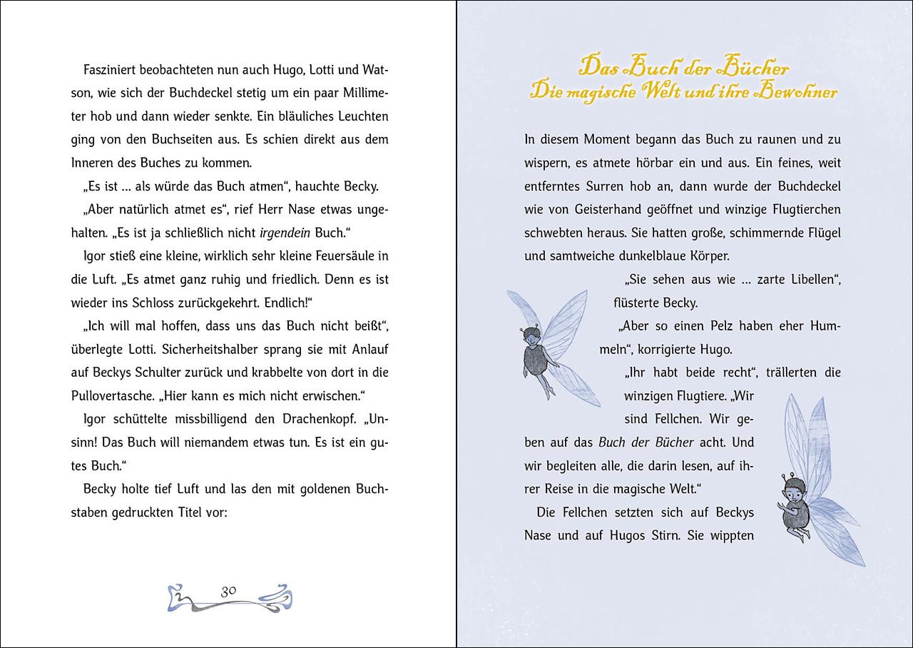 Beispielinhalt (Bild) Das Bücherschloss (Band 2) - Der verzauberte Schlüssel