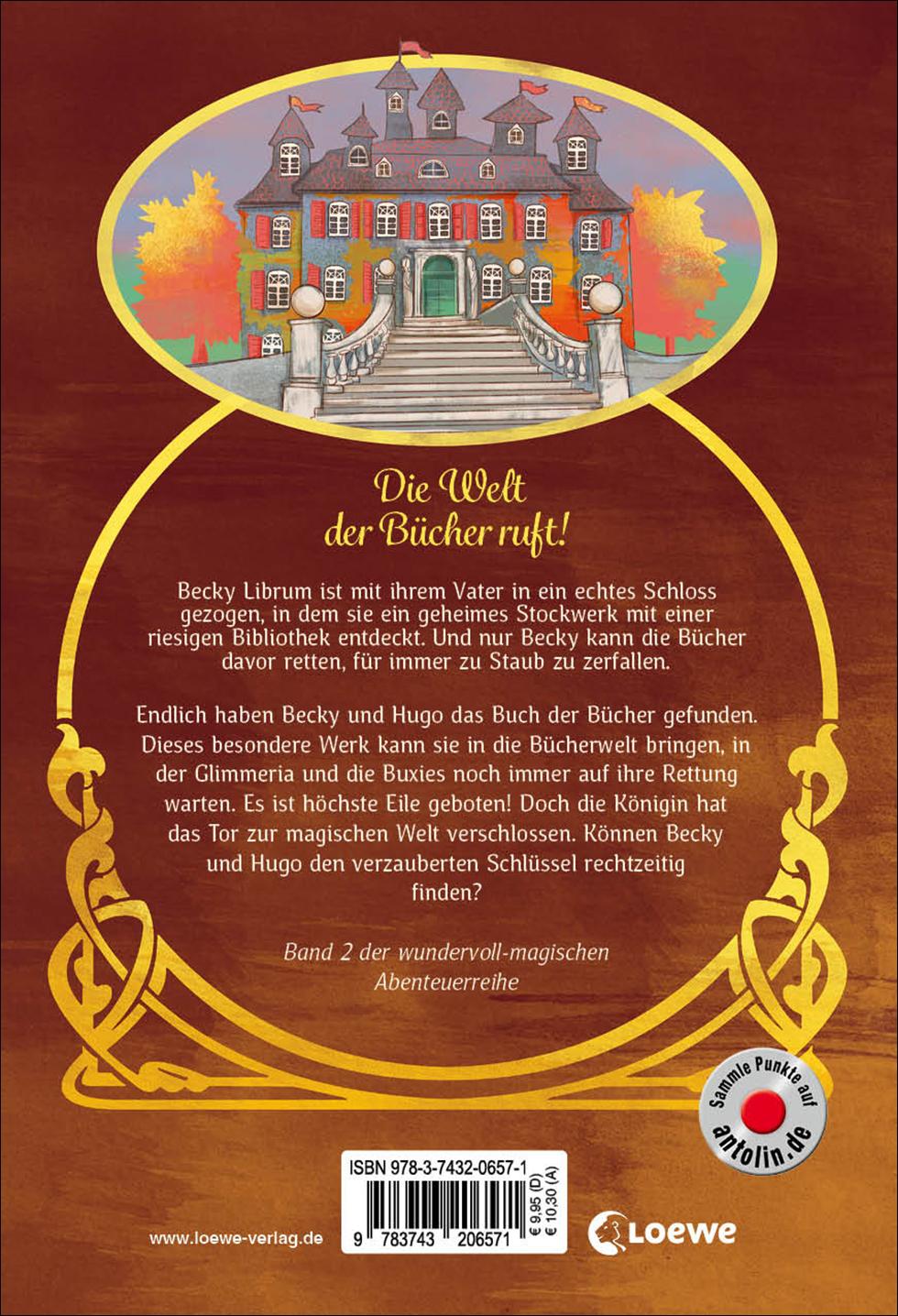 Rückseitencover Das Bücherschloss (Band 2) - Der verzauberte Schlüssel