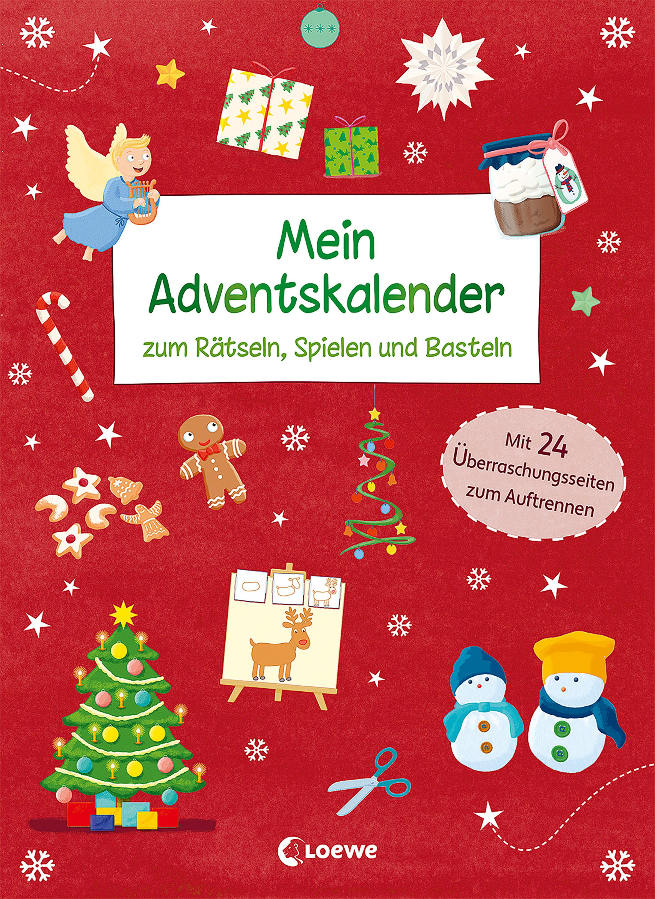 Vorderes Coverbild Mein Adventskalender zum Rätseln, Spielen und Basteln
