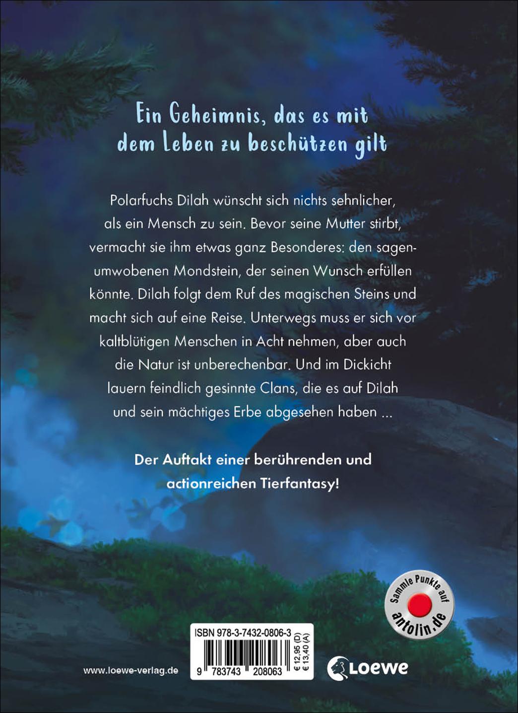 Rückseitencover White Fox (Band 1) - Der Ruf des Mondsteins