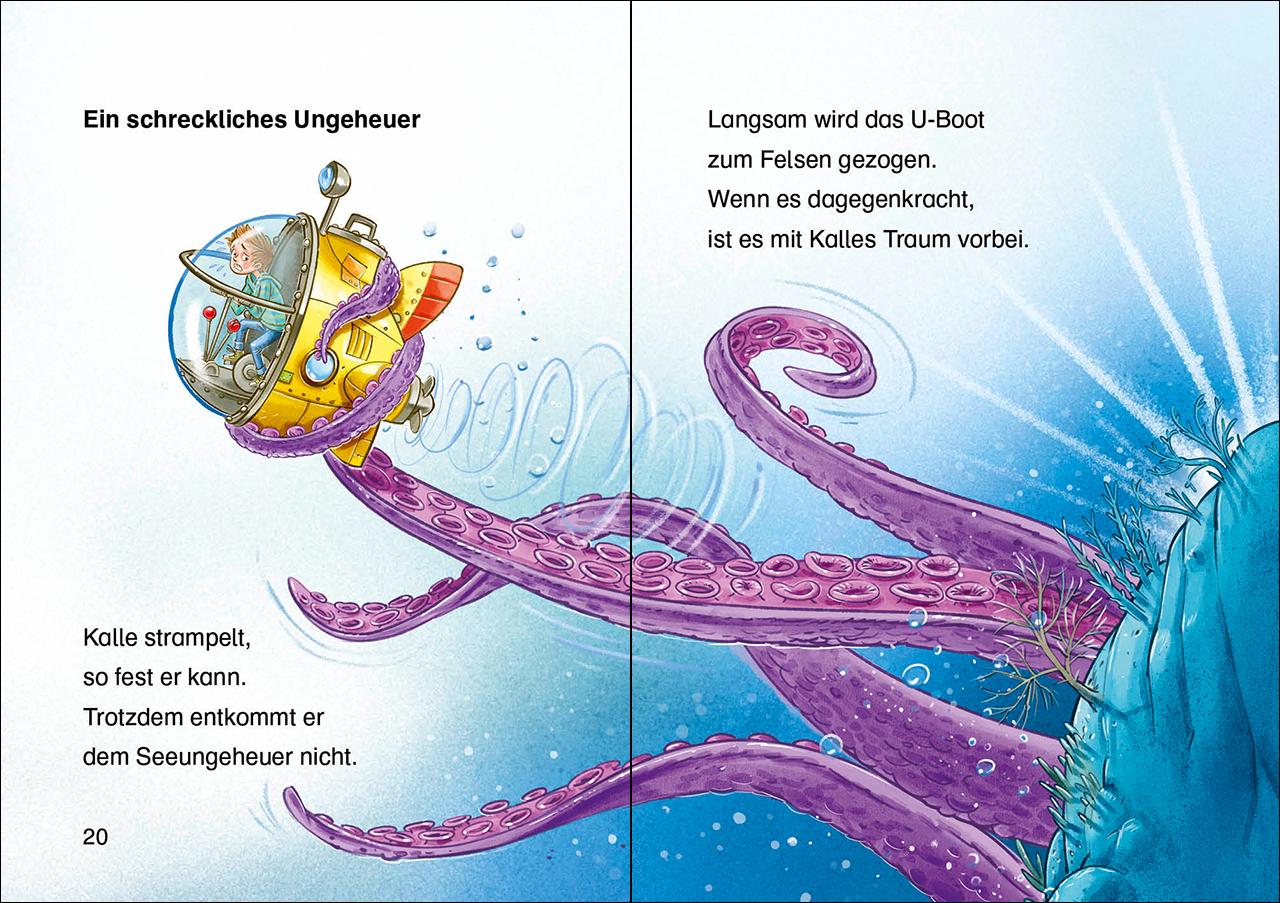 Beispielinhalt (Bild) Leselöwen 1. Klasse - Die verborgene Unterwasser-Stadt