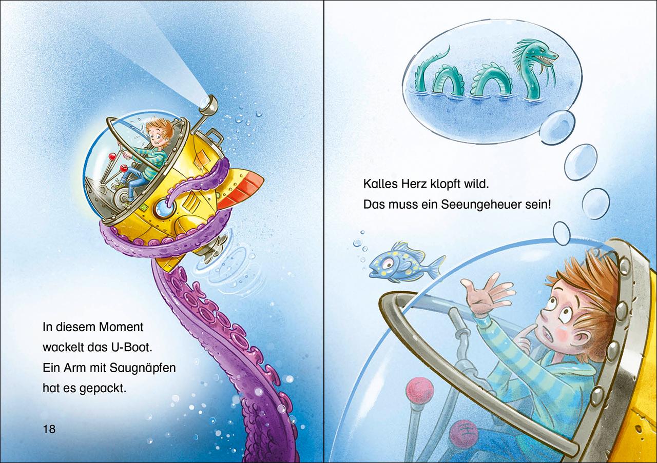 Beispielinhalt (Bild) Leselöwen 1. Klasse - Die verborgene Unterwasser-Stadt